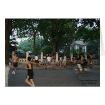 Ejercicio de la mañana * Hanoi Vietnam Tarjeta