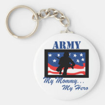 Ejército mi mamá mi héroe llaveros personalizados