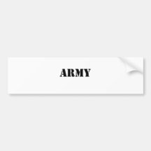 EJÉRCITO PEGATINA DE PARACHOQUE