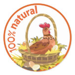 El "100% divertido natural!" etiqueta engomada pegatinas
