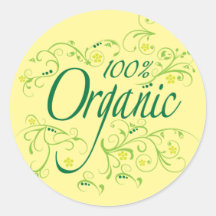 El 100% orgánico pegatina
