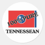 El 100 por ciento Tennessean Etiqueta Redonda