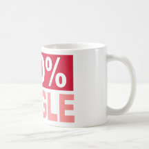 El 100% solo taza de café