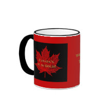 ¡El #1 de Canadá en oro! - Hoja de arce Taza