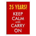 el 25to aniversario de boda el | guarda calma y co tarjeton