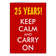 el 25to aniversario de boda el | guarda calma y co tarjeton