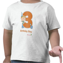 El 3ro cumpleaños del muchacho camisetas