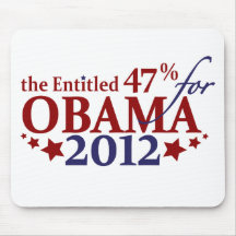 El 47% dado derecho para Obama 2012 Tapete De Raton