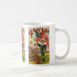 ¡el 4 de julio! Arte del vintage Tazas