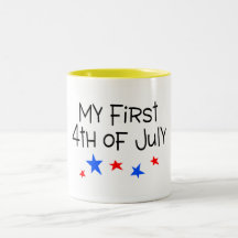 el 4 de julio mi primer el 4 de julio (estrellas) taza