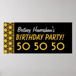 El 50.o cumpleaños del personalizado o cualquier o posters