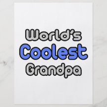 El abuelo más fresco del mundo flyer personalizado