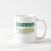 El abundante será bendecido taza de café