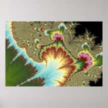 El aceite amplía - el poster del fractal