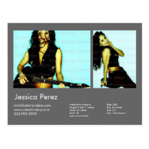 el actor 2-Sided y modela 2 tiró el Headshot gris  Postales