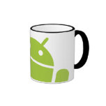 El agitar androide taza