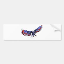 El águila de América Pegatina De Parachoque