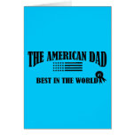 El americano Papá-Mejor del mundo Tarjetón