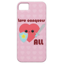 El amor conquista todo el caso del iPhone del cora iPhone 5 Case-Mate Cárcasas