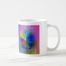 El amor de dios nunca falla la taza