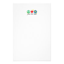 El amor de la paz enseña papeleria