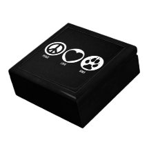 El amor de la paz persigue Giftbox Caja De Joyas