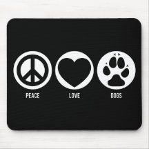 El amor de la paz persigue Mousepad