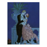 El amor del vintage, romance, romántico, ahorra la tarjeta postal
