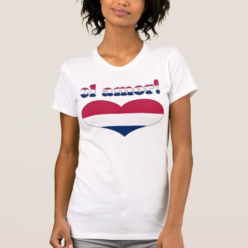 ¡EL Amor! en colores de la bandera americana Camisetas
