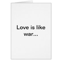 El amor es como guerra… tarjetón