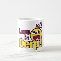 El amor es Herp Derp Taza De Café