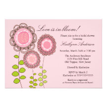 El amor es invitación nupcial floreciente de la du