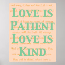 El amor es paciente poster