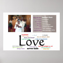 El amor nunca falla el poster (32 x 24)