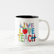 El amor vivo enseña tazas