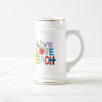 El amor vivo enseña tazas