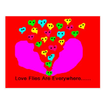 el amor vuela la postal