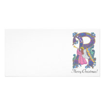 ¡El ángel, disfruta, las Felices Navidad! Tarjetas Fotograficas Personalizadas