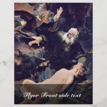 El ángel previene el sacrificio de Isaac, Tarjetas Publicitarias