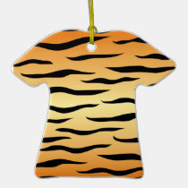 El animal del tigre raya el modelo adornos