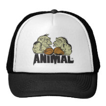 el animal se divierte el casquillo gorras