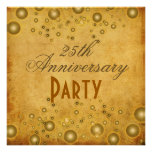 El aniversario del vintage, Champán burbujea las i Invitaciones Personales