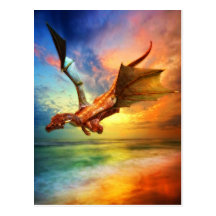 El año del dragón tarjeta postal