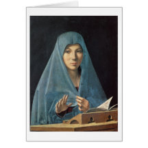 El anuncio, 1474-75 (aceite en el panel) tarjetas