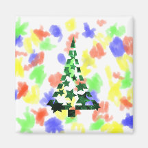 El árbol de navidad protagoniza rociadas de n abig imán para frigorifico