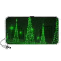 El árbol del día de fiesta de las Felices Navidad  Laptop Altavoz
