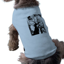 EL ÁRBOL WEBBY DE HADAS BURBUJEA B&W CAMISAS DE MASCOTA