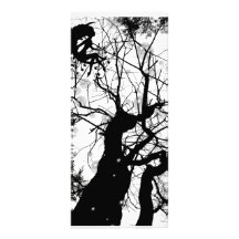 EL ÁRBOL WEBBY DE HADAS BURBUJEA B&W PLANTILLAS DE LONAS