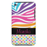 el arco iris brillante enrrollado raya los puntos  iPod Case-Mate cárcasa