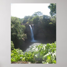 El arco iris cae el poster 12x16